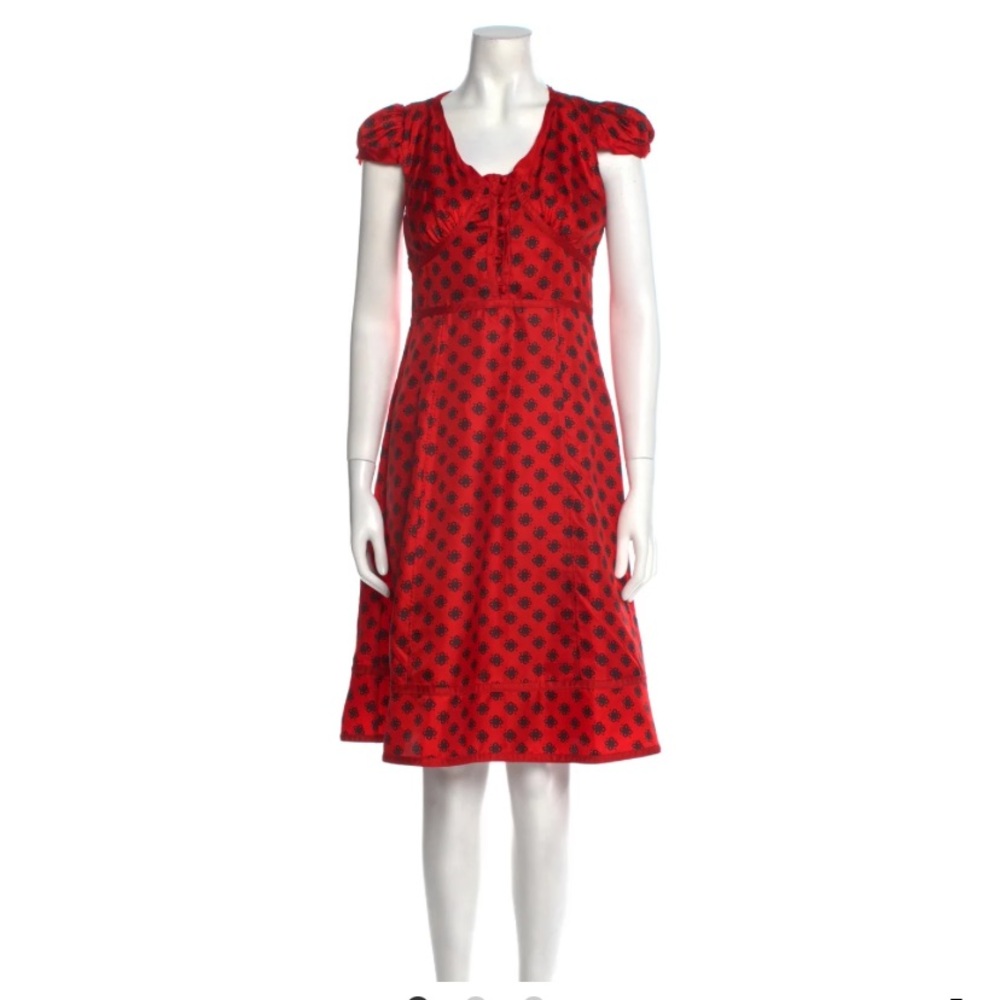 Marc Jacobs Silk Knee Length Dress Sz 8